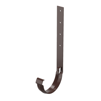 Кронштейн желоба металлический Люкс (Lux) Шоколад, (RAL 8019)